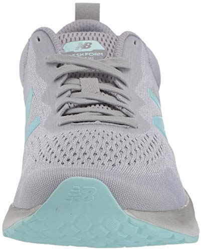 New Balance Women's Fresh Foam Arishi V3 Running Shoe, Grey/Teal, 11