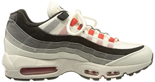 Nike mens Air Max 95 QS shoe, Summit White/Chile Red, 11