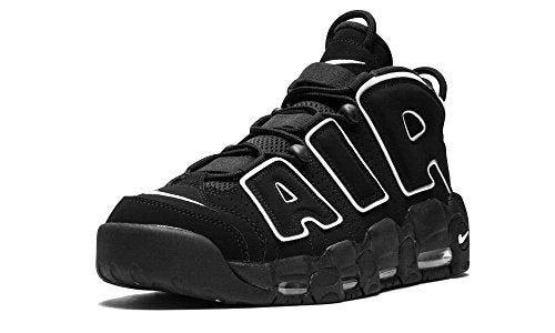 Nike Basketball Air More Uptempo Talla 8.5 - Hombre 414962-002 Negro/Blanco