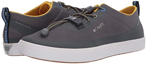 Columbia PFG Dorado CVO PFG Boat Shoe Size Size 12 - Men 176768-033 Grey Steel/Electron Yellow