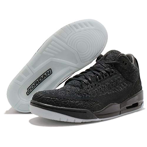 Air Jordan 3 Retro Flyknit Talla 10 - Hombre AQ1005-001 Negras Brillan en la oscuridad