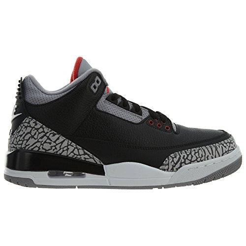 Air Jordan 3 Retro OG Black Cement 2018 Men 854262-001 White Red