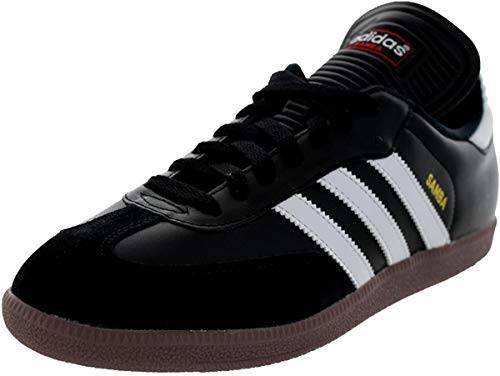 Zapato de fútbol adidas Samba Classic para hombre, negro/blanco, 14 US
