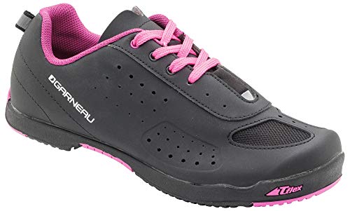 Louis Garneau - Chaussures de vélo urbain pour femme, Noir/Rose, US (9), EU (40)