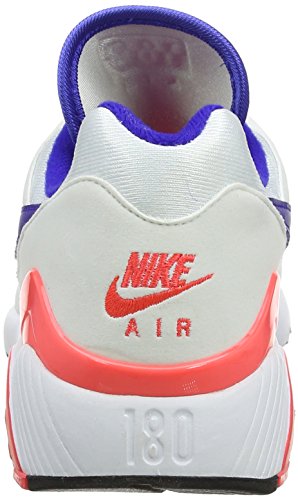 Nike Air Max 180 pour homme, blanc/ultramarine-rouge solaire, 13 M US