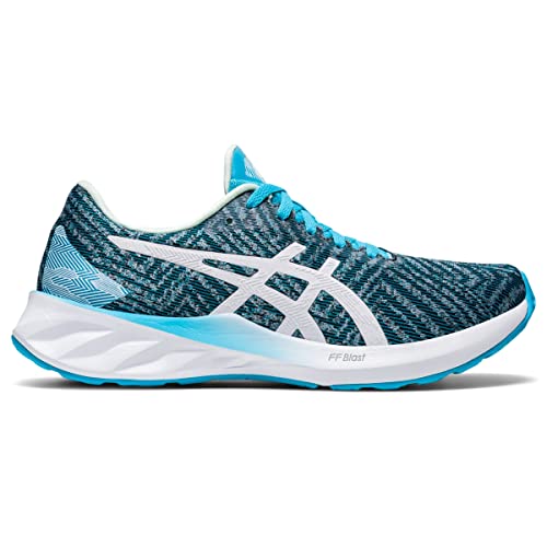 ASICS Women's Roadblast Running Shoes, Aquarium/White