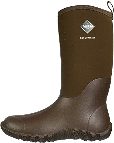 Muck Boot Men's Edgewater ll Multi-Purpose Tall Rubber Boots, Chocolate Brown