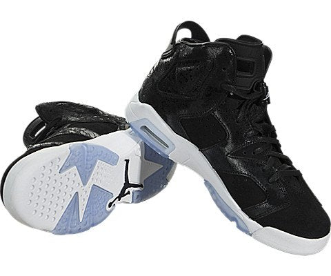 Nike Jordan Air 6 Retro Prem HC GG Kid's Size 5.5/6 Black/White Gym Red
