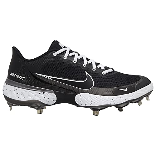 Nike Mens Alpha Huarache 3 Varsity Low Metal Baseball Cleats Black 12