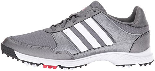 adidas Men's Tech Response Golf Shoe, Iron Metallic/White, 8.5 M US