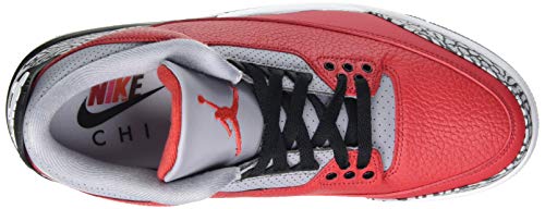 Air Jordan 3 Retro Fire Red Cement Chicago Men CU2277-600 Varsity Red/Cement Gray