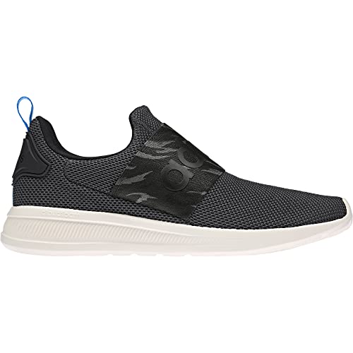 adidas Men's Lite Racer Adapt 4.0 Running Shoe, Carbon/Core Black/Chalk White