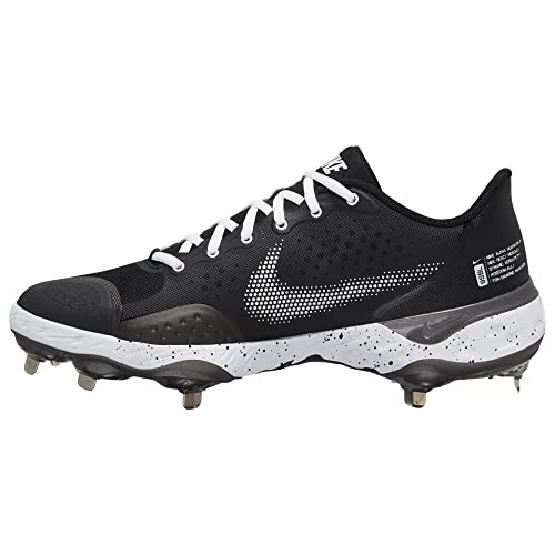 Nike Mens Alpha Huarache 3 Varsity Low Metal Baseball Cleats Black 12