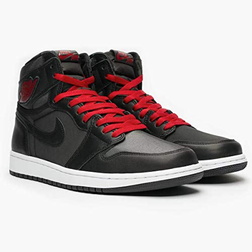 Air Jordan 1 Retro High OG Talla 10.5 - Hombre 555088-060 Negro Satinado/Rojo Gimnasio