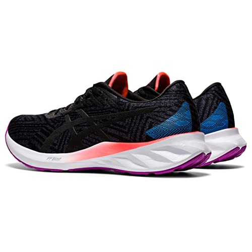 ASICS Women's Roadblast Running Shoes, 9.5, Black/Orchid