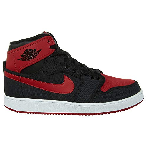 Nike Mens AJ1 Air Jordan 1 KO High OG Bred Black/Varsity Red-White Leather Size 10 - Nike