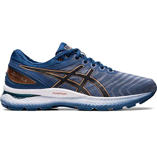 ASICS Men's Gel-Nimbus 22 Shoes, 14, Glacier Grey/Graphite Grey
