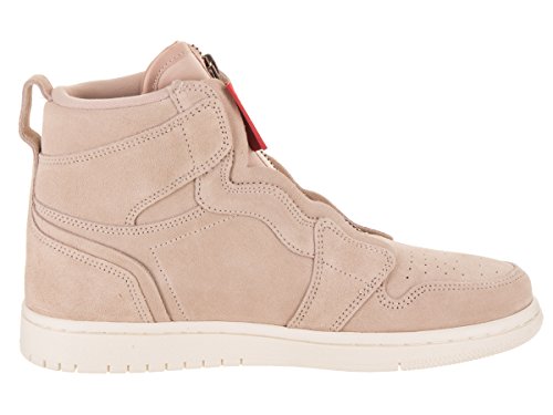 Air Jordan 1 High Zip Women Particle Beige AQ3742-205 Red Bronze