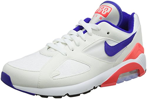 Nike Air Max 180 pour homme, blanc/ultramarine-rouge solaire, 13 M US