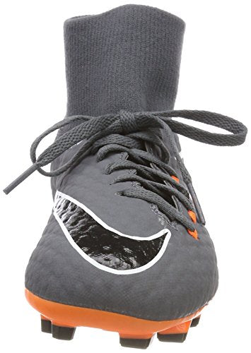 Nike Men's Phantom 3 Academy DF FG Soccer Cleat (11 D(M) US, Dark Grey/Total Orange/White) - Nike