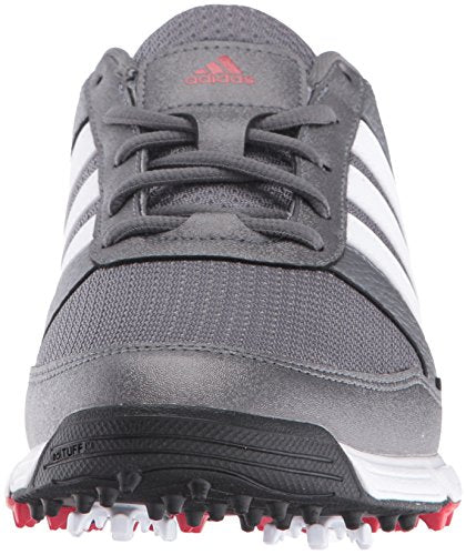 adidas Men's Tech Response Golf Shoe, Iron Metallic/White, 8.5 M US