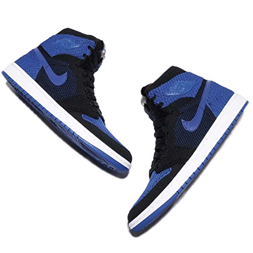 Air Jordan 1 Retro High Flyknit Royal - Men 919704-006 Black/Game Royal-White