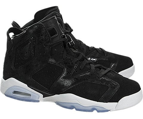 Nike Jordan Air 6 Retro Prem HC GG Kid's Size 5.5/6 Black/White Gym Red