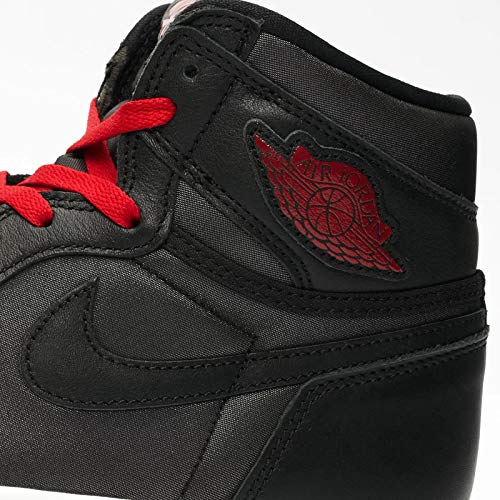 Air Jordan 1 Retro High OG Talla 10.5 - Hombre 555088-060 Negro Satinado/Rojo Gimnasio