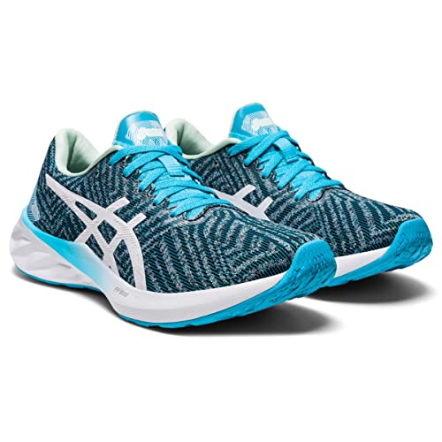 ASICS Women's Roadblast Running Shoes, Aquarium/White