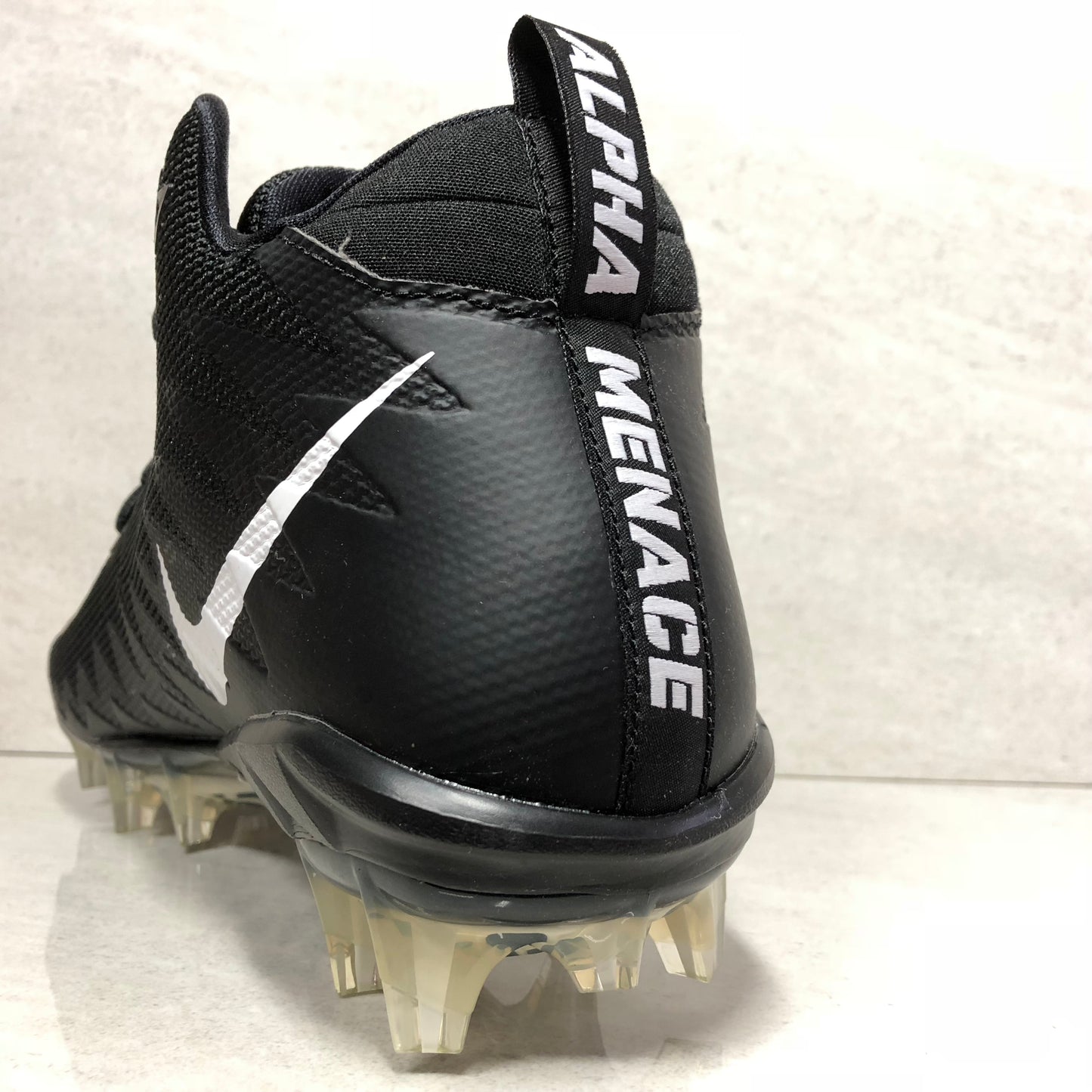 Nike Alpha Menace Pro Mid TD PF 010 Crampons de football pour homme Taille 11,5/Taille 12 Noir