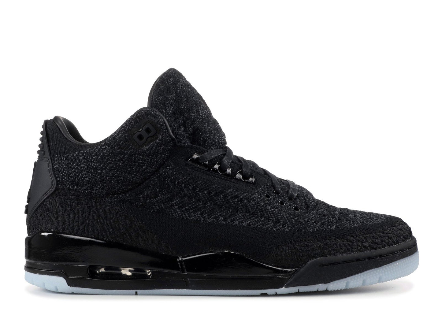 Air Jordan 3 III Retro Flyknit Negras- Aq1005-001 - Talla de hombre 9.5/Talla 10 - Brillan en la oscuridad