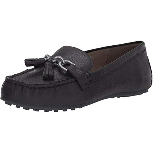 Aerosoles womens Soft Drive Loafer, Black Leather, 6.5 US