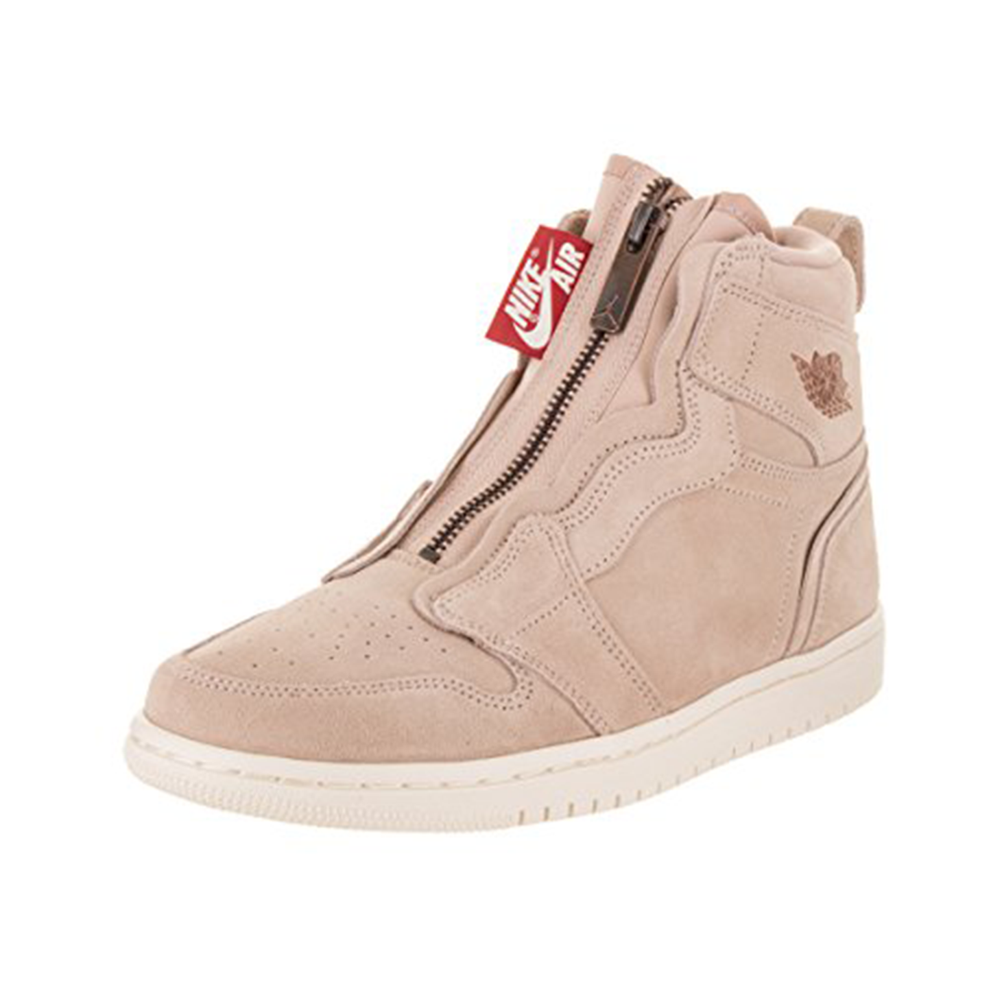 Air Jordan 1 High Zip Women Particle Beige AQ3742-205 Red Bronze