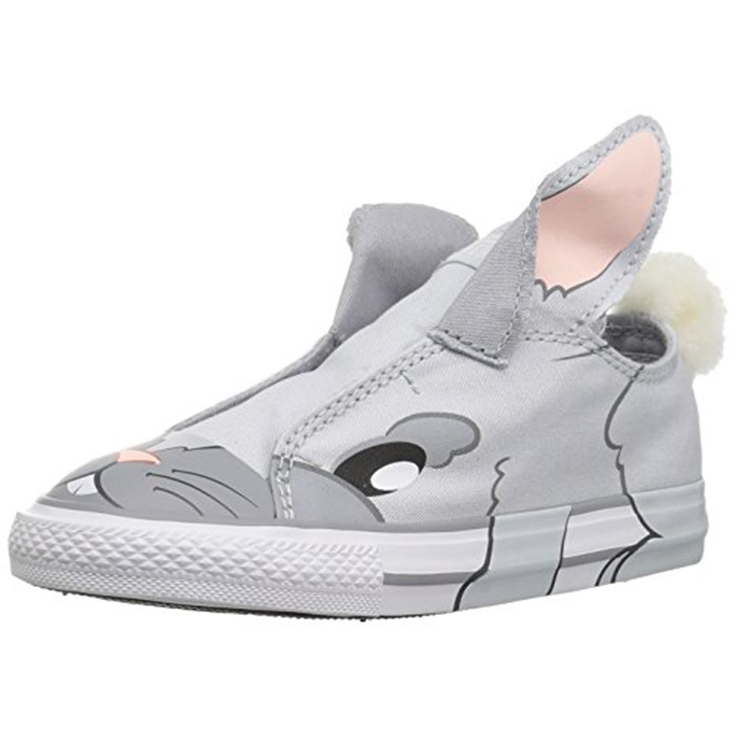 Converse Baby-Girl's Chuck Taylor All Star Creatures Sneaker, Grey/Navy, 3 M US Infant