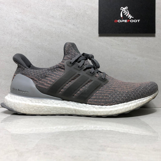 Adidas Men's Ultraboost Size 11 Grey Four/Grey Four/Trace Pink s82022