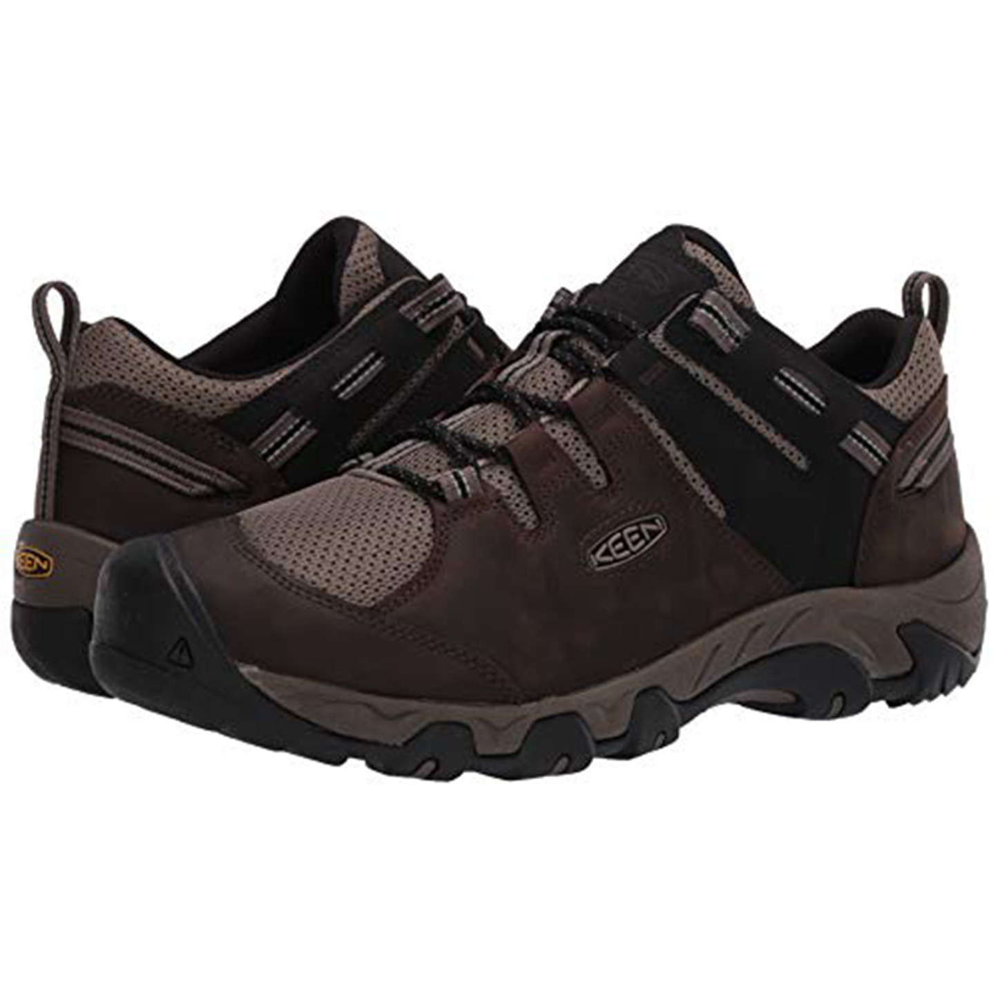 KEEN Men's Steens Vent Hiking Shoe, Brown, 10