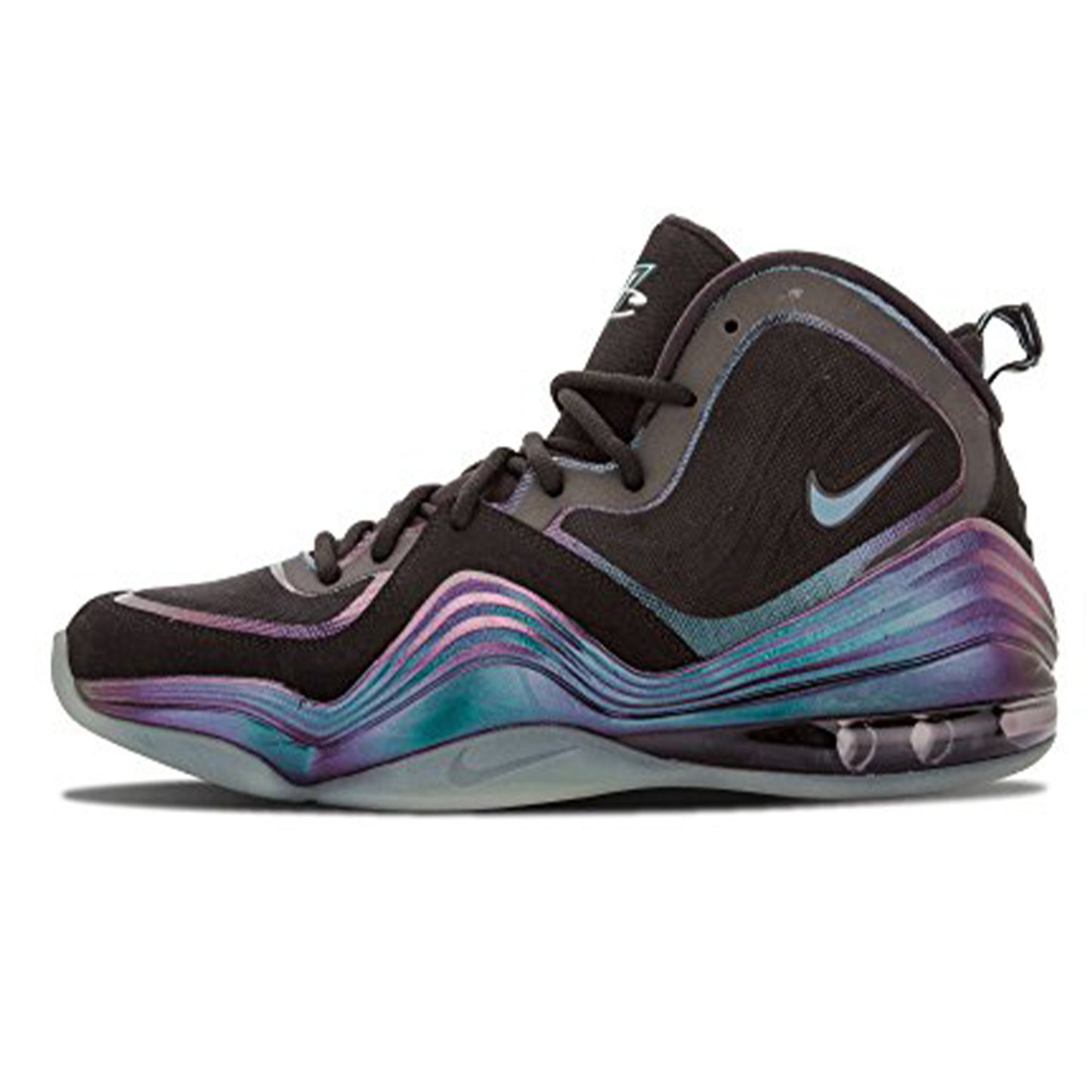 Nike Air Penny V 5 Invisibility Cloak Size 8.5 - 537331-002 Black/Purple/Teal