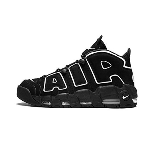 Nike Basketball Air More Uptempo Size 8.5 - Men 414962-002 Black/White
