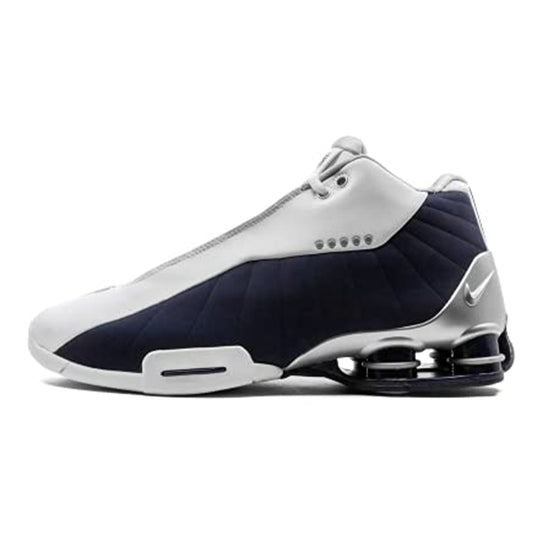 Nike Shox BB4 Basketball Taille 9.5 - Homme AT7843-100 USA Bleu/Blanc/Argent métallique