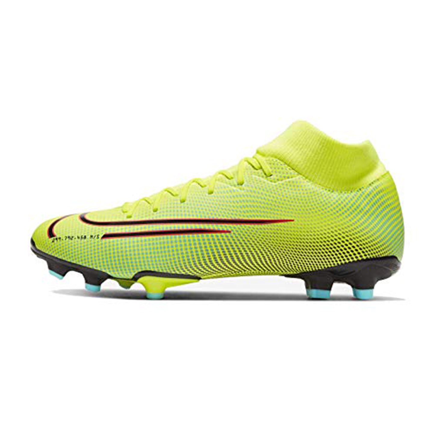 Nike Superfly 7 Academy MDS FG/MG Crampons de football Taille 11,5 - Homme BQ5427-703 Lemon Venom/Noir/Aurora Green