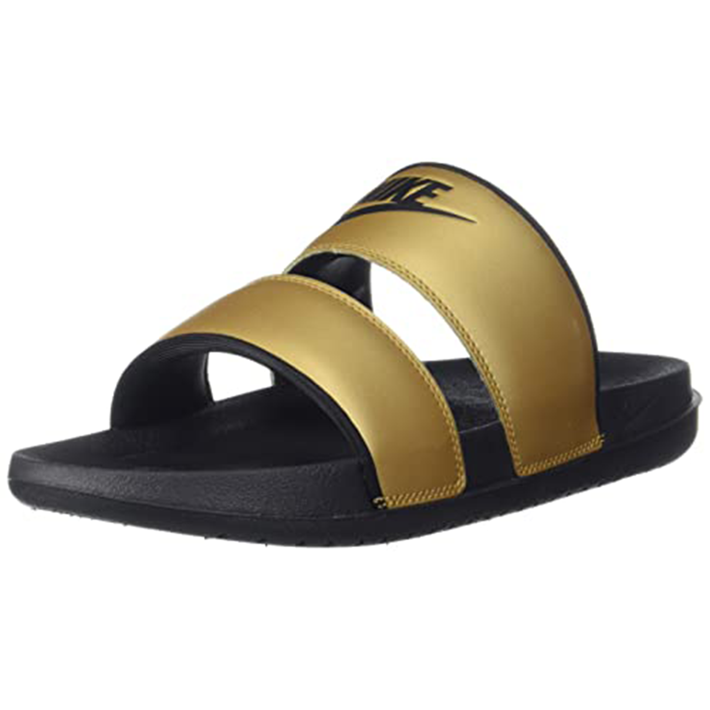 Nike Women Offcourt Duo Slides Metallic Gold/Black DC0496-700