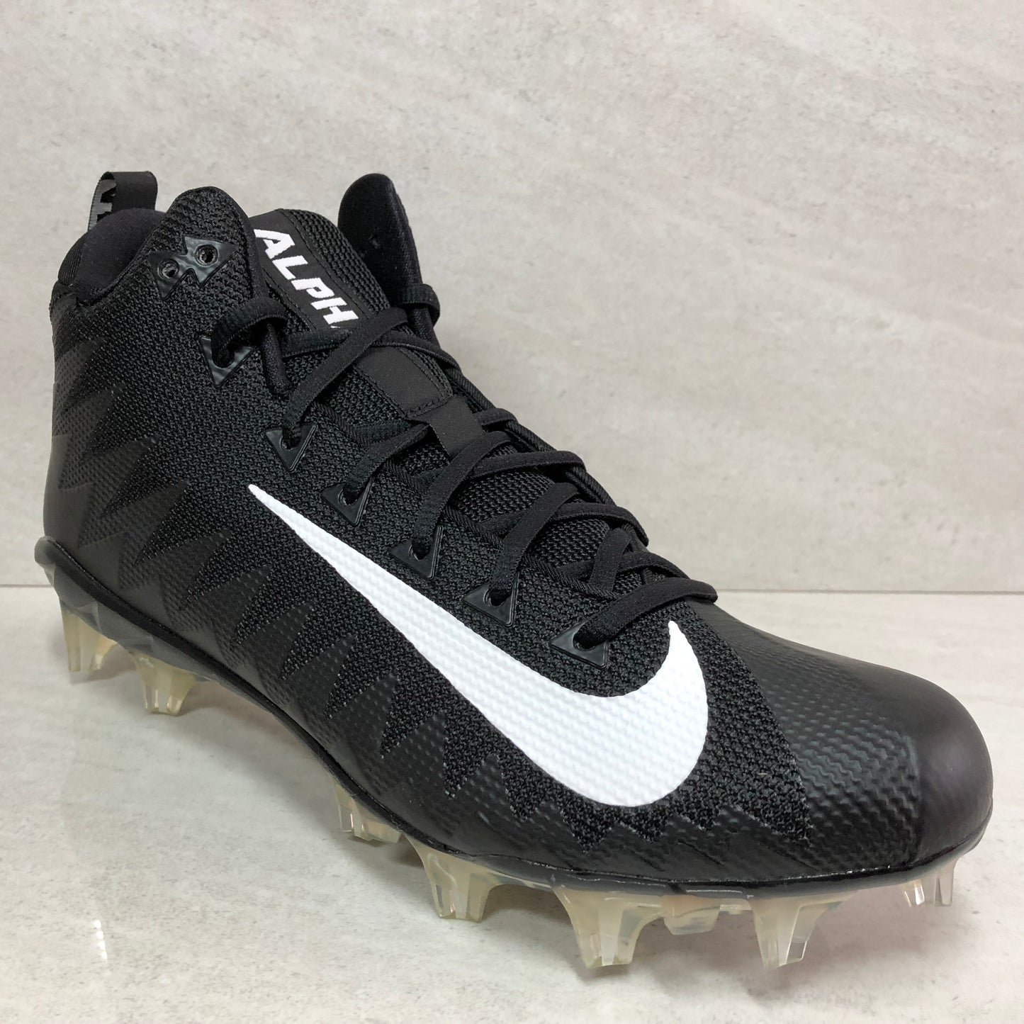 Nike Alpha Menace Pro Mid TD PF 010 Crampons de football pour homme Taille 11,5/Taille 12 Noir