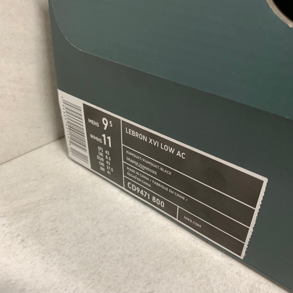 Nike Basketball LeBron 16 Low AC Atmos Safari Size 9.5/Size 10 CD9471-800/CI3358-800