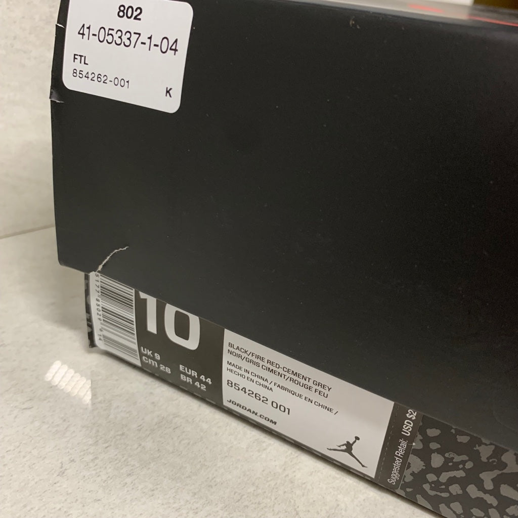 Nike Air Jordan 3 OG Retro Negro Cemento 2018 - 854262 001 - Talla 10/10.5