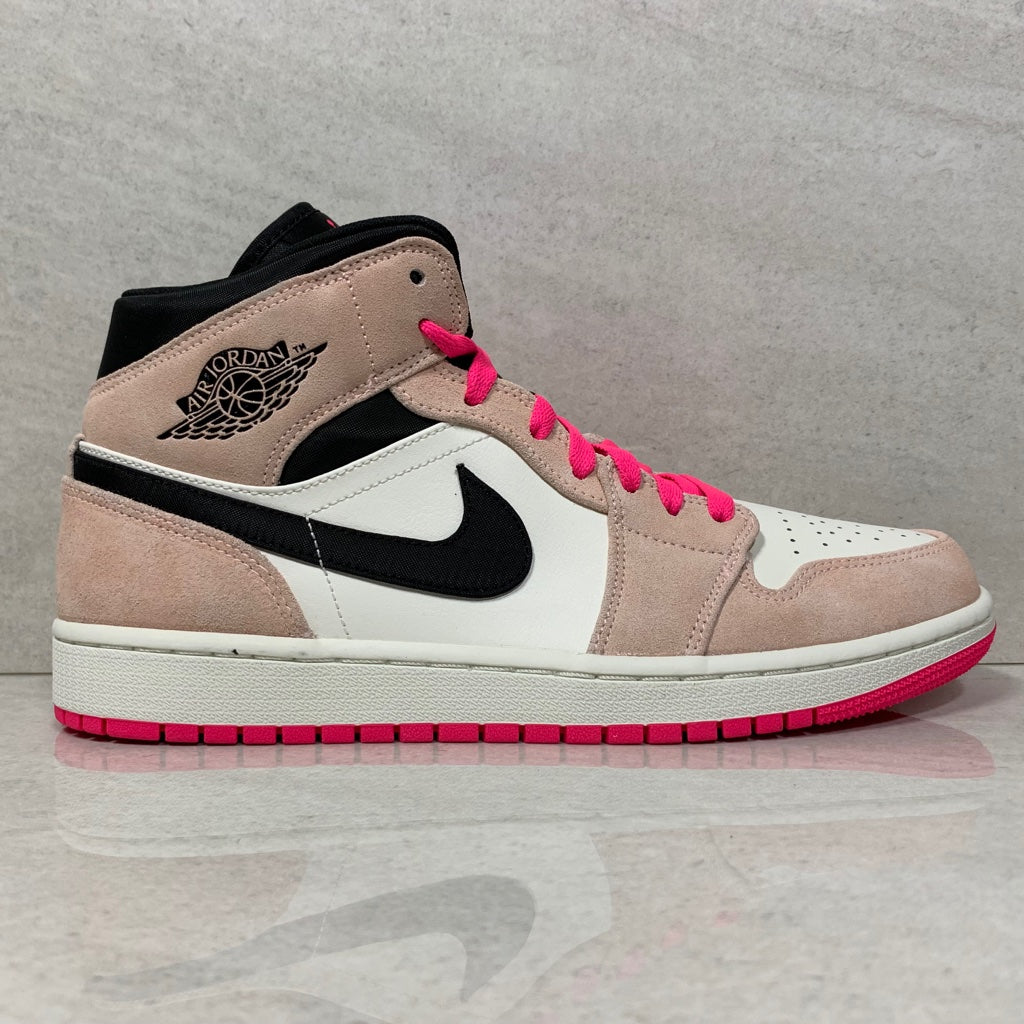 Air Jordan 1 Mid SE Crimson Tint/Hyper Pink- 852542 801 - Size 10