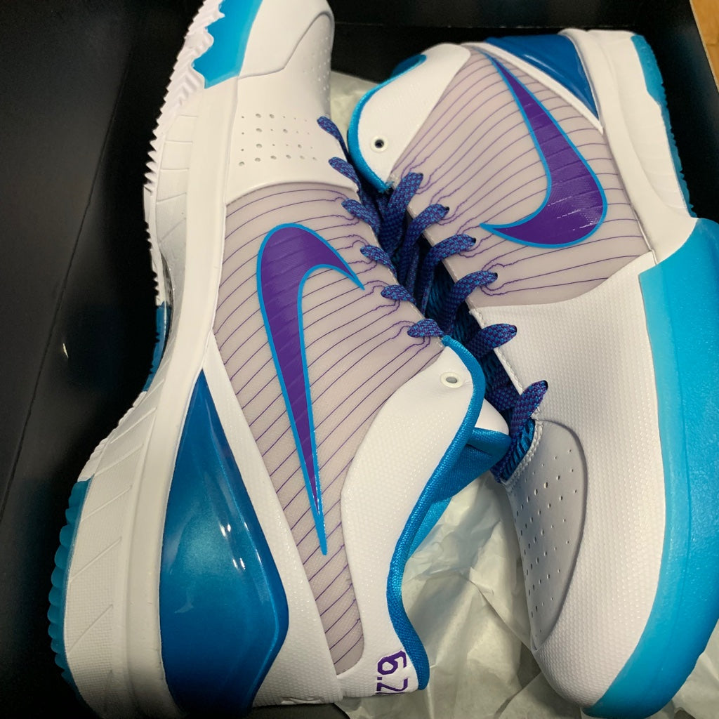 Nike Basketball Kobe 4 Proto Draft Day Charlotte Hornets - AV6339 100 - Men's Size 12/Size 14
