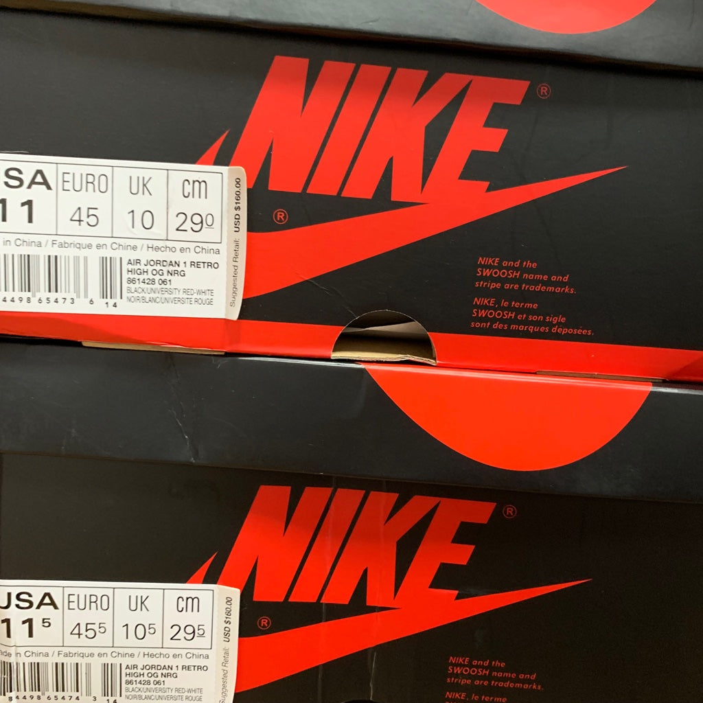 Nike Air Jordan 1 I Retro High OG Homage To Home 861428 061 Men's Size 11,11.5/Size 12