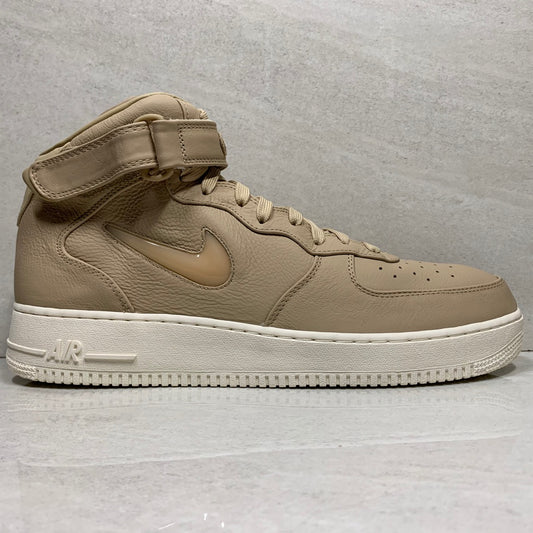 DS NikeLab Air Force 1 Mid Retro PRM Jewel Mushroom Tan/Sail Talla 13