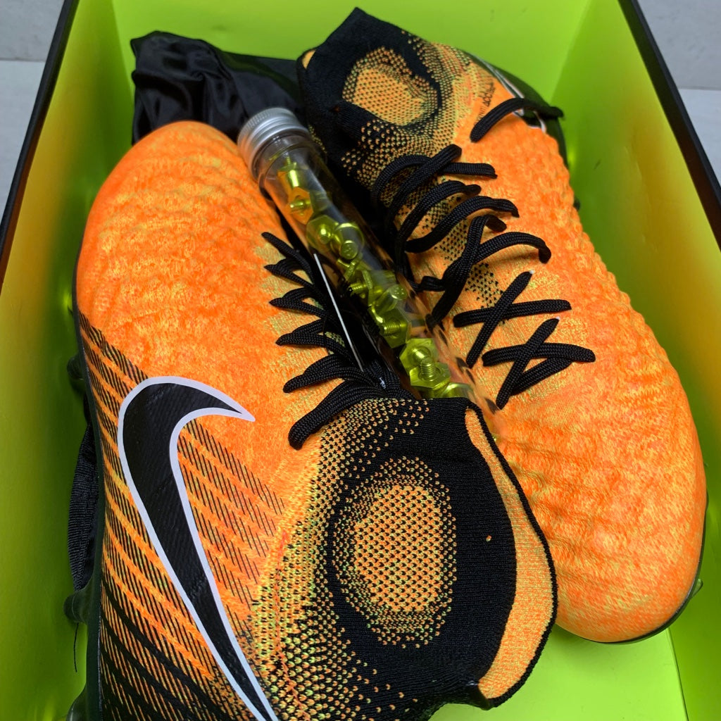Nike Magista Obra II SG Pro - 869482 802 - Botas de fútbol para hombre Talla 8/9 Laser Naranja Negro Blanco