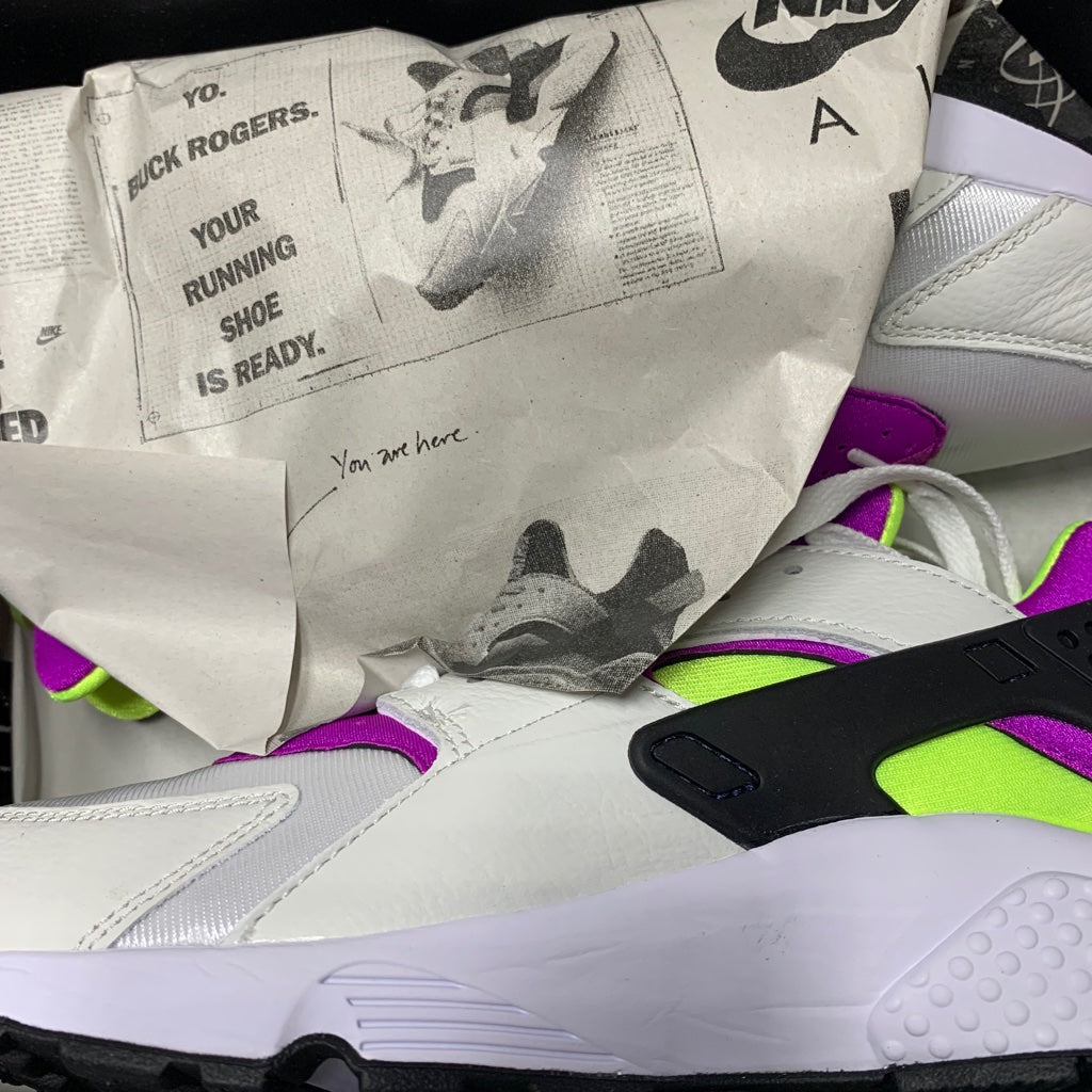 Nike Air Huarache Run 91 QS Magenta - AH8049 101 - Talla de hombre 9